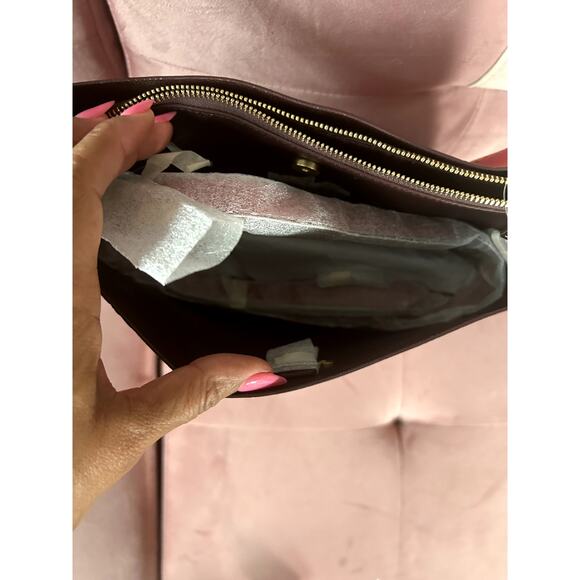 NWT Coach Mollie Bucket Bag In Leather With PEONY Floral Print CE578 Red Apple - Picture 4 of 8